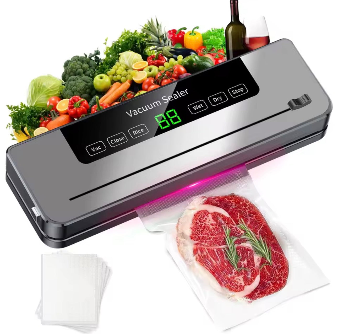 Machine Sous Vide Alimentaire Électrique – Scelleuse 5 Modes 120W