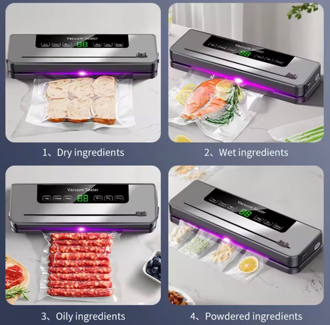 Machine Sous Vide Alimentaire Électrique – Scelleuse 5 Modes 120W