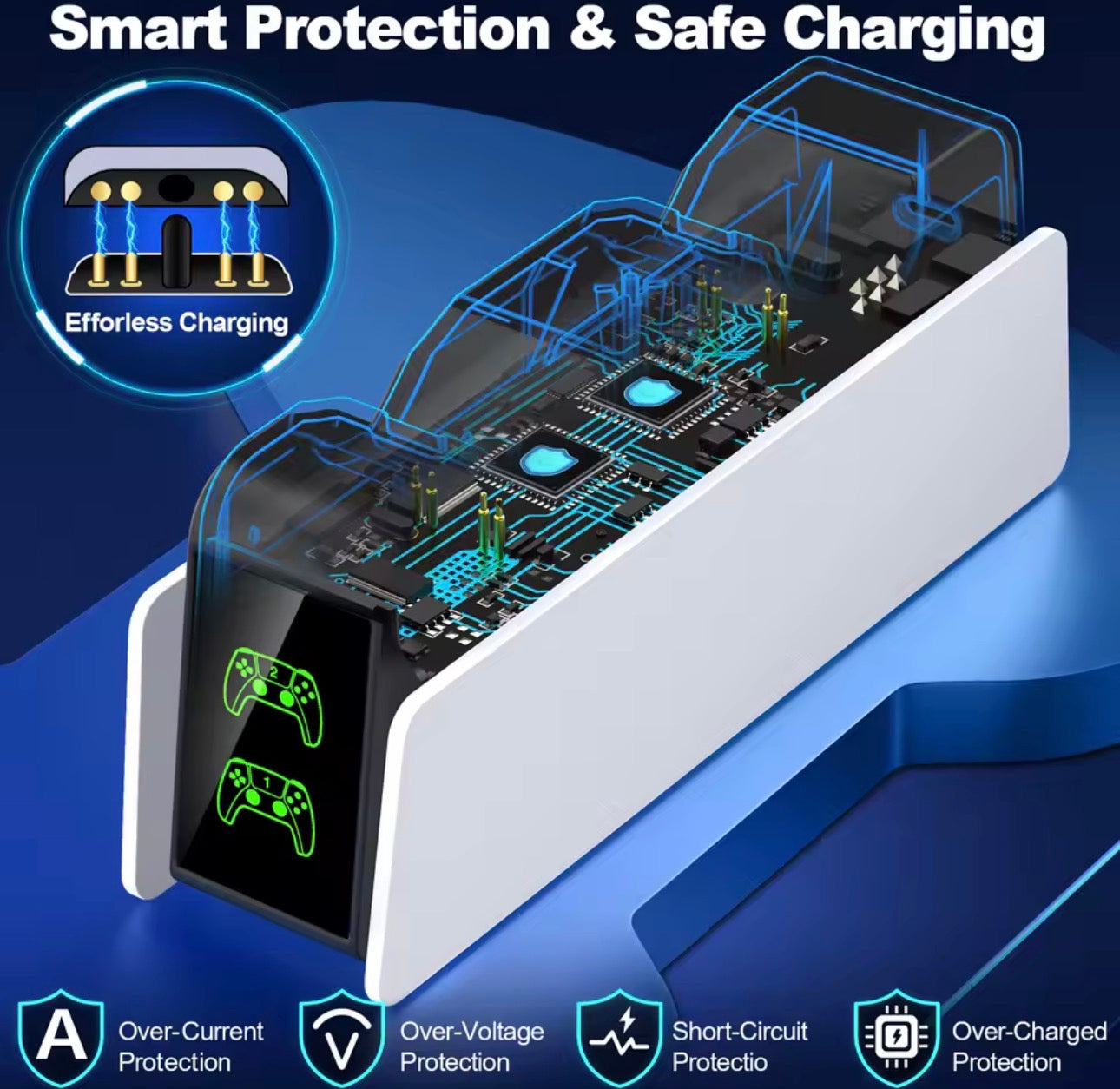 Station de charge DualSense pour contrôleur PS5, double station de charge.