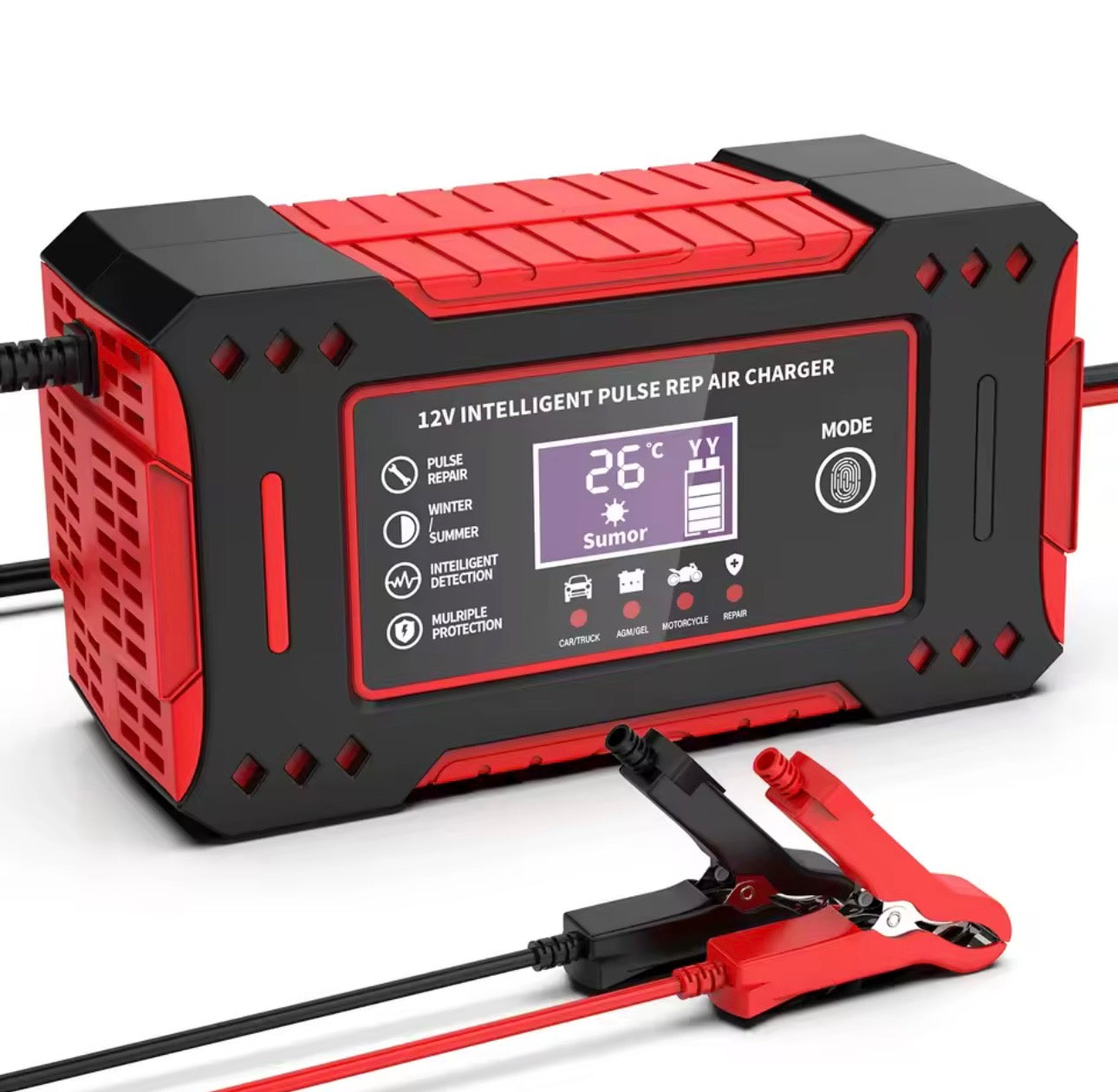 ✔️ Chargeur Intelligent Auto & Moto 6A – Protection & Réparation Batterie 12V