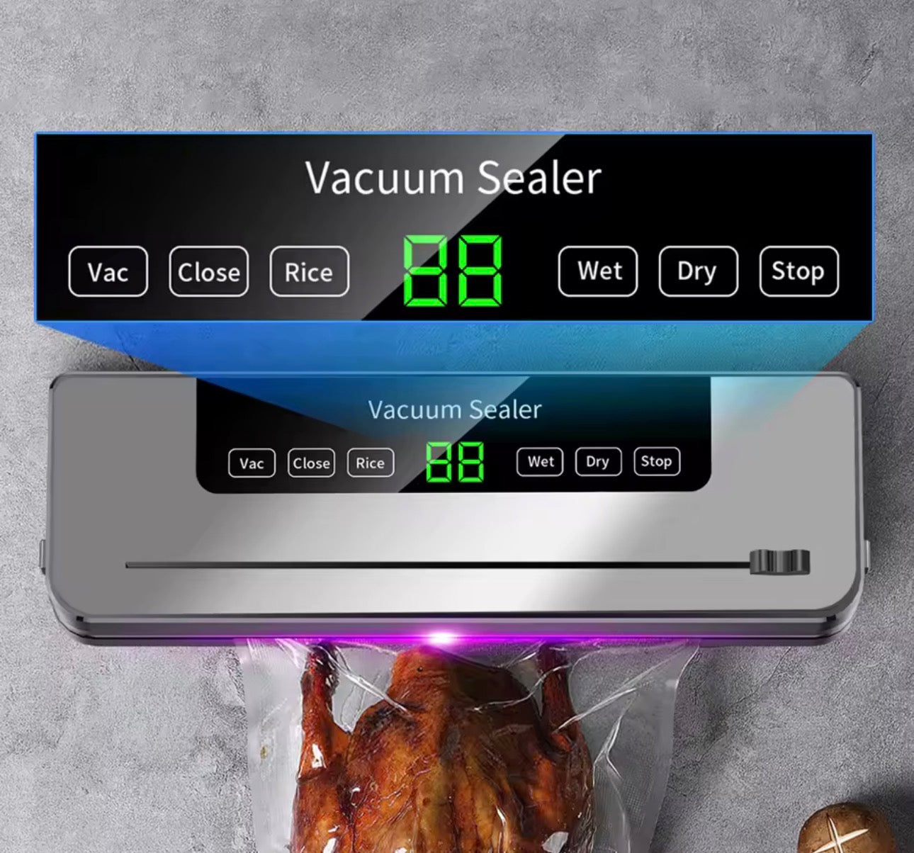 Machine Sous Vide Alimentaire Électrique – Scelleuse 5 Modes 120W