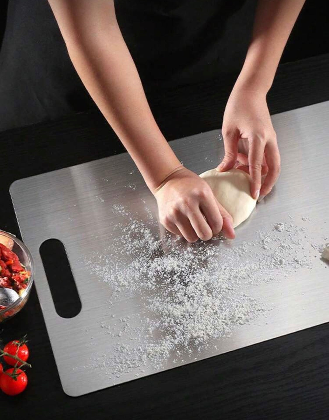 Planche à découper cuisine inox – Résistante et facile à nettoyer